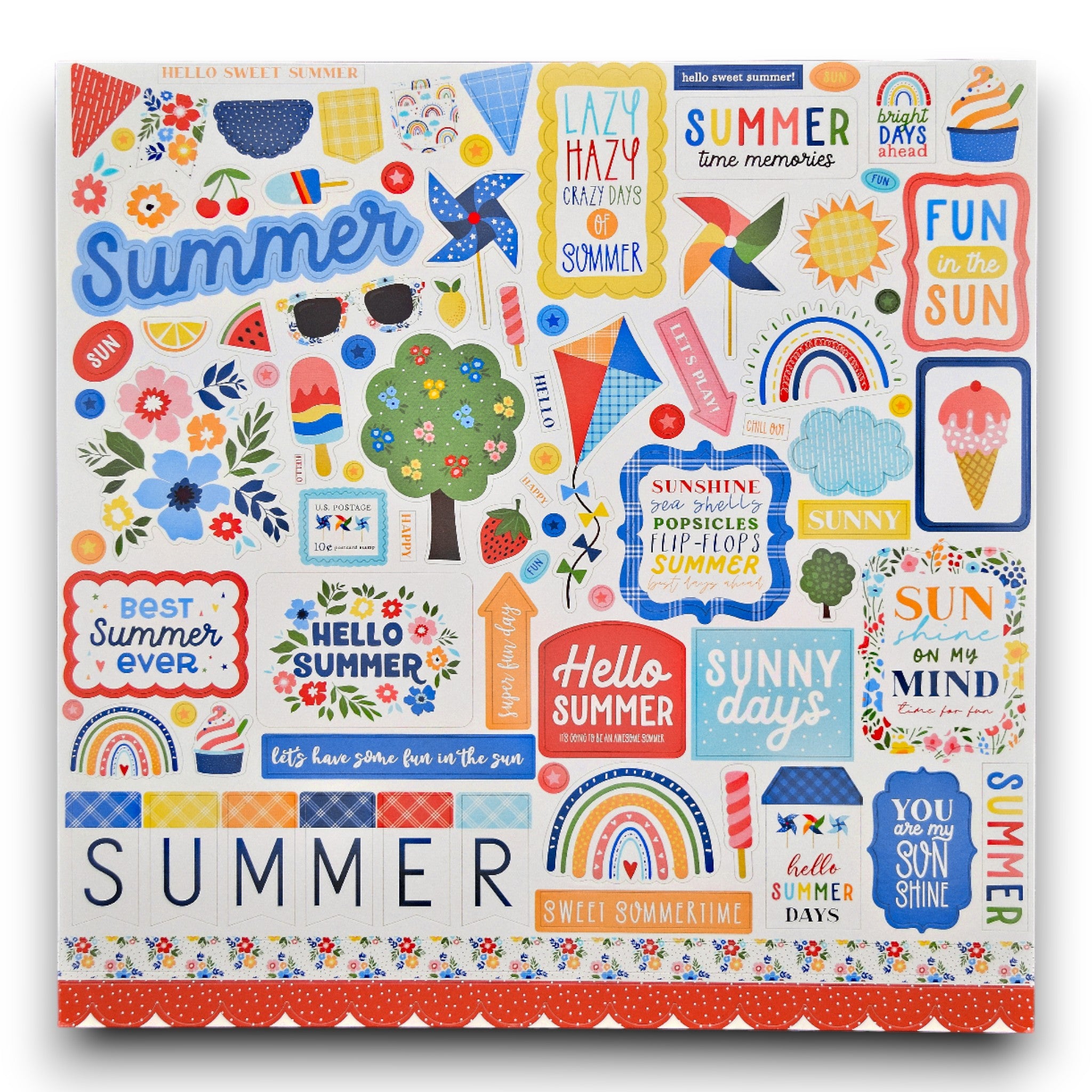 Sweet Summer - Sticker and Cut-apart Bundle 12"x12"